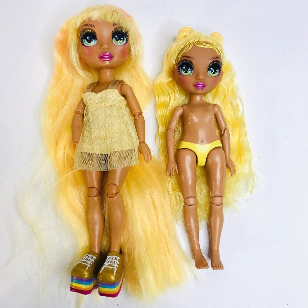 K8 Rainbow high doll SUNNY MADISON & Jr. high doll - both EUC